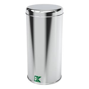 Boîte de conserve cylindrique 1 lt Écrous Boîte en métal ⌀ 99 x H178 mm 1 lt Couvercle coulissant - Product Image 1