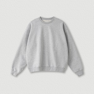 Venta caliente de alta calidad de invierno Casual forrado de punto de gran tamaño gota hombro cuello redondo sudadera personalizada en blanco para hombre - Product Image 5