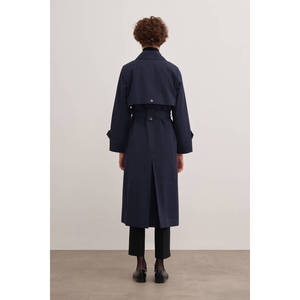 Gabardina Azul Marino de Corte Holgado para Otoño - Product Image 6
