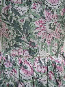 Vintage Floral Print <b>Spring</b> Maxi <b>Dress</b> <b>for</b> <b>Women</b> Fall Long Sleeve Casual Party <b>Dress</b> Button Decoration Chiffon Fabric Size 6XL - Product Image 4