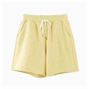 2025 Short de survêtement de fitness écologique pour hommes Logo personnalisé imprimé léger uni teint Street Wear - Product Image 2