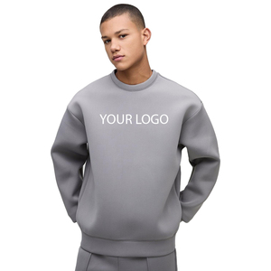 เสื้อสเวตเตอร์โอเวอร์ไซซ์ใส่ได้ทั้งชายและหญิงเสื้อสวมหัวแบบสวมหัวไหล่ปล่อยโลโก้ได้ตามต้องการเครื่องแต่งกายแนวสตรีทสำหรับฤดูหนาว - Product Image 1