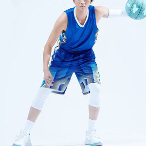 Maillots de basket-ball et ensembles de survêtement personnalisés pour hommes, respirants, grande taille, 100% polyester, séchage rapide, uniformes d'entraînement - Product Image 2