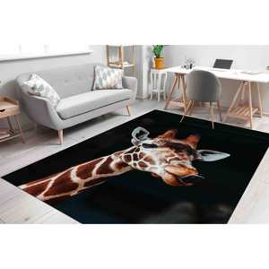 Alfombra con Estampado de Jirafa: Lavable a Máquina, Alfombra Decorativa Antideslizante, Alfombra Suave No Tejida - Product Image 4