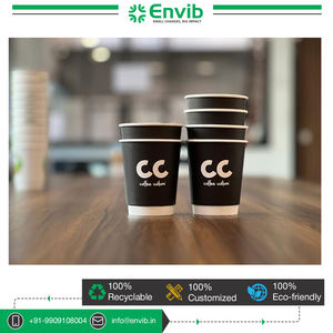 Vaso de papel Kraft de doble pared de 5oz de calidad, vasos para servir a granel para bebidas calientes/frías, capa de pintura PE resistente al calor desechable - Product Image 4