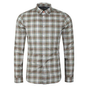 เสื้อเชิ้ตลายตารางผู้ชาย คุณภาพสูง แขนยาว ระบายอากาศได้ดี ผ้าฝ้าย 100% สวมใส่สบาย - Product Image 1