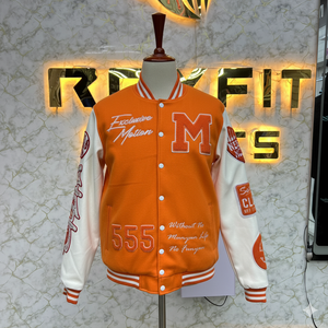 Nouveau Style Meilleur Matériel Brodé Laine et Soie Veste pour Hommes avec Fermeture à Bouton Couvert versity vestes Lettermen vestes - Product Image 4