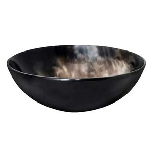 CUENCO HTANDMADE DE ALTA CALIDAD ARTESANAL CUENCO DE CUERNO DE ALTO PULIDO Utensilios de cocina para servir sopa Fideos Tazón de cuerno elegante - Product Image 3