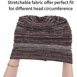 2024 nouveau Style hiver tricoté acrylique chapeau Logo personnalisé bonnet haute qualité laine et coton imprimé motif personnalisé bonnets chapeaux - Product Image 4