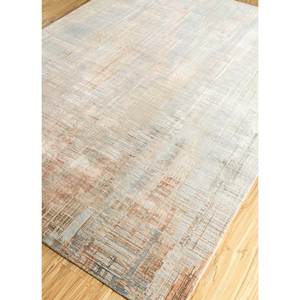 พรมไหมพรมและไหมไผ่ถักมือสีเบจและสีน้ำตาลลายแบบนามธรรมสำหรับห้องนั่งเล่นหรือห้องนอนวัยรุ่น-Srb(727) - Product Image 2