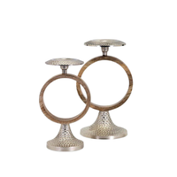 Support de bougie design unique en or rose, écologique, en métal, pour la maison ou le bureau, décoratif, luxueux, fait main, pour bougie chauffe-plat, Noël, personnalisé