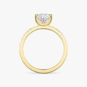 Bague de fiançailles en argent 925 avec diamant Moissanite poire - Product Image 2