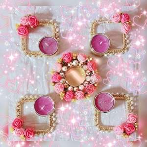 เสื่อ rangoli หลากสีสดใสทำด้วยมือสำหรับงานแต่งงานดิวาลีของตกแต่งเทศกาลวันพ่อที่วางเทียน - Product Image 4