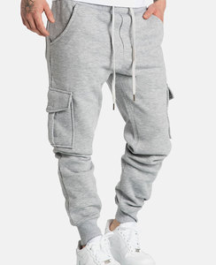Custom Streetwear 100% algodón French Terry Stacked Mens pantalones de chándal holgados de pierna ancha con rayas - Product Image 3