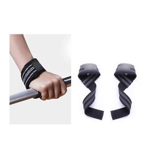 Poignets en coton de haute qualité Logo personnalisé Équipement de sécurité de fitness pour l'exercice de gymnastique Haltérophilie Sangles d'entraînement en gros - Product Image 5