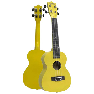 Ukelele de Concierto Amarillo de 23 Pulgadas con Diapasón de Palisandro |   Midex UKX-233YLW - Product Image 2