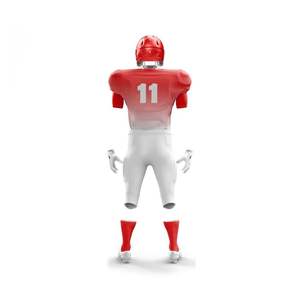 New Arrival Custom <b>Men's</b> USA Sportswear Sets <b>Red</b> White American Football Design Breathable Digital Sublimation Printing <b>Shorts</b> - Product Image 3
