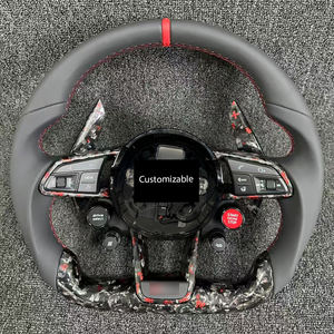 Volante de Fibra de Carbono Forjado Personalizado con Cuatro Botones R8 para <span class=keywords><strong>Audi</strong></span> <span class=keywords><strong>A4</strong></span> B9 A5 A3 S4 S5 RS4 RS5 B8 S3 8P 8V B9 C7 A6 - Product Image 3