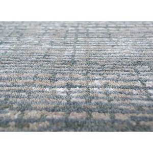 Tapis Uvenuti noué à la main en laine et soie de bambou, bleu uni, design oriental, forme rectangulaire pour la maison, le salon, la chambre - LRB-1670 - Product Image 3