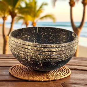 Tazón Reutilizable Hecho a Mano con Cáscara de Coco Natural, Ecológico, Duradero, Diseño a Prueba de Fugas, Apto para Lavavajillas, para Servir y Decorar el Hogar - Product Image 5