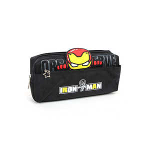 Boys PVC <b>Pencil</b> Box in Black <b>for</b> <b>School</b> and Gift Use - Product Image 2