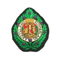 Écusson brodé fait main en tissu bullion, motif croissant de lune doré, pour casquettes, chapeaux d'aviateurs et maritimes, à coudre, OEM