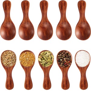 Petites cuillères en bois écologiques pour les épices, le sel, le thé et les confitures pour la cuisine, les cadeaux et l'artisanat disponibles au prix d'exportation - Product Image 2
