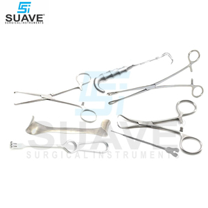 Juego de Instrumentos de Cirugía General de Acero Inoxidable, Manuales, de Alta Calidad, Reutilizables, SUAVE SURGICAL INSTRUMENTS - Product Image 4