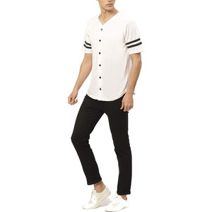 Camisetas de béisbol con logotipo personalizado para hombre, camisetas lisas de béisbol con tiras, sublimación, el mejor precio, jersey de softball, OEM - Product Image 3