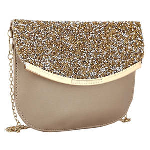 Bolso de mano elegante para mujer 6717 - Dorado - Product Image 1