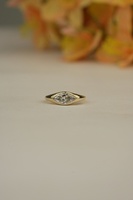 Anillo de diamante cultivado en laboratorio de lujo corte Marquesa 1,15 quilates VS1 IGI SGL certificado Oro rosa oro plata proveedor al por mayor