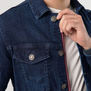 Meilleures ventes Vestes en jean d'hiver 100% coton pour hommes Veste en jean pour hommes imprimée personnalisée - Product Image 6