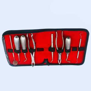 เครื่องมือผ่าตัดสะดือ8ชิ้นชุดเครื่องมือผ่าตัดออร์โธปิดิกส์ชุดเครื่องมือสแตนเลสแบบใช้ด้วยมือคีมสกัดฟัน - Product Image 3