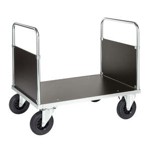 Industrial Shopping Enclosed <b>Platform</b> <b>Trolley</b> with Four- Three-Wheel Options Customizable Hand <b>Trolley</b> for Warehouse Storage - Product Image 1
