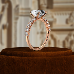 แหวนเพชรทรง Asscher 1 กะรัต รับรองโดย IGI เพชรเพาะเลี้ยงในห้องปฏิบัติการ แหวนหมั้นทองคำขาว 14k ดีไซน์เรียบหรู สำหรับงานปาร์ตี้ งานแต่งงาน และวันครบรอบ - Product Image 5