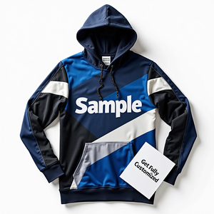 Sudadera con Capucha Extra Grande para Hombre, Ropa Deportiva Resistente, Personalizable con Sublimación, Estilo Urbano, 100% Poliéster, Mezcla de Algodón Básico - Product Image 5