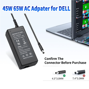 Adaptateur secteur 65W pour ordinateur portable <span class=keywords><strong>Dell</strong></span> Latitude 3540 3440 3420 3520 <span class=keywords><strong>Inspiron</strong></span> 15 3511 3520 3525 3521 3501 <span class=keywords><strong>Alimentation</strong></span> 4.5x3.0mm - Product Image 2