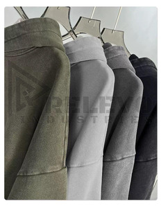 <b>Men</b> <b>Pullover</b> Heavyweight 100% Cotton Oversized Hoodie 2 Pcs Eco-Friendly Breathable Anti-Wrinkle ODM Manufacturer - Product Image 3