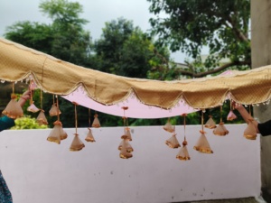 ผ้าลากัน chadar สำหรับเจ้าสาวทางเข้าสำหรับเจ้าสาว4แท่งเพื่อถือ viyaah อิสลามตกแต่งงานแต่งงาน sikh แบบดั้งเดิม - Product Image 5