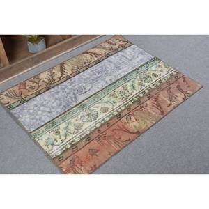 Alfombra Vintage de Lana Marrón Turca de 29x38 Pies, Alfombra de Área Grande para Sala de Estar, Estilo Clásico Patchwork con Respaldo de Látex para Adolescentes - Product Image 2