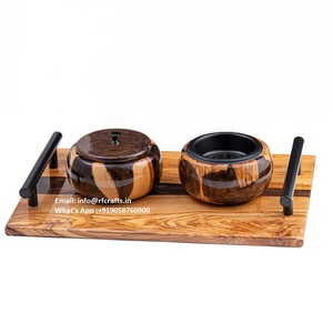 Quemador de incienso de resina de madera hecho a mano, elegante soporte Oud Bakhoor, función de bobina segura, difusor de aromaterapia para Medkhan - Product Image 2