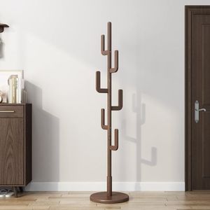 Lujo fácil de instalar de pie árbol de metal abrigo sombrero bolsas chaquetas percha soporte para pasillo entrada dormitorio - Product Image 6
