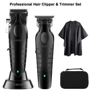 Kit de coupe de cheveux sans fil professionnel pour hommes, tondeuses à barbe électriques, tondeuses à lame en T, tondeuse alimentée par batterie USB - Product Image 3