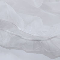 Protège-matelas jetable imperméable en vinyle, housse ajustée en plastique 3/6 Gauge pour hôtels, hôpitaux et l'industrie hôtelière