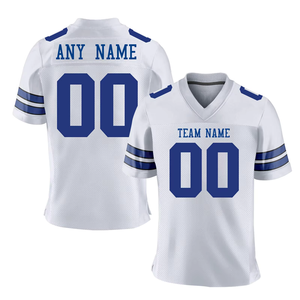 Fabricante personalizado de poliéster de secado rápido American College Football Jerseys verano manga corta conjunto estilo fútbol americano - Product Image 5