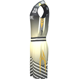 Maillot de basket-ball pour jeunes sublimé par teinture et uniforme court propre ensemble de couleurs pour hommes ou femmes - Product Image 6