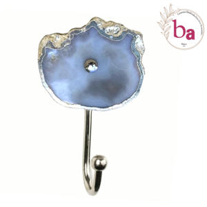 Boutons en nickel agate peints à la main crochet mural bricolage avec un design élégant - Product Image 1