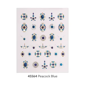 Wannabe Grace #45557 ~ 45566, декоративные наклейки для ногтей, блестящие кубические ногти, 3d тиснение, украшение, дизайн, разные размеры, Корея, oem, odm