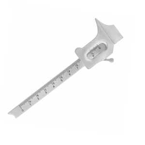 Calibrador Boley de alta precisión de 0-10mm, instrumento quirúrgico Dental de acero inoxidable para medición de joyería, fuente de alimentación Manual - Product Image 1