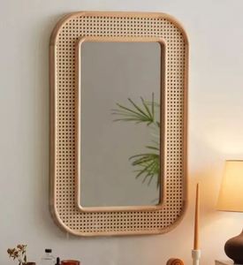 High Quality Elegant Wooden <b>Floor</b> <b>Standing</b> <b>Mirror</b> Frame Perfect for Bedrooms and Dressing Areas with a Touch of Timeless Charm - Product Image 3